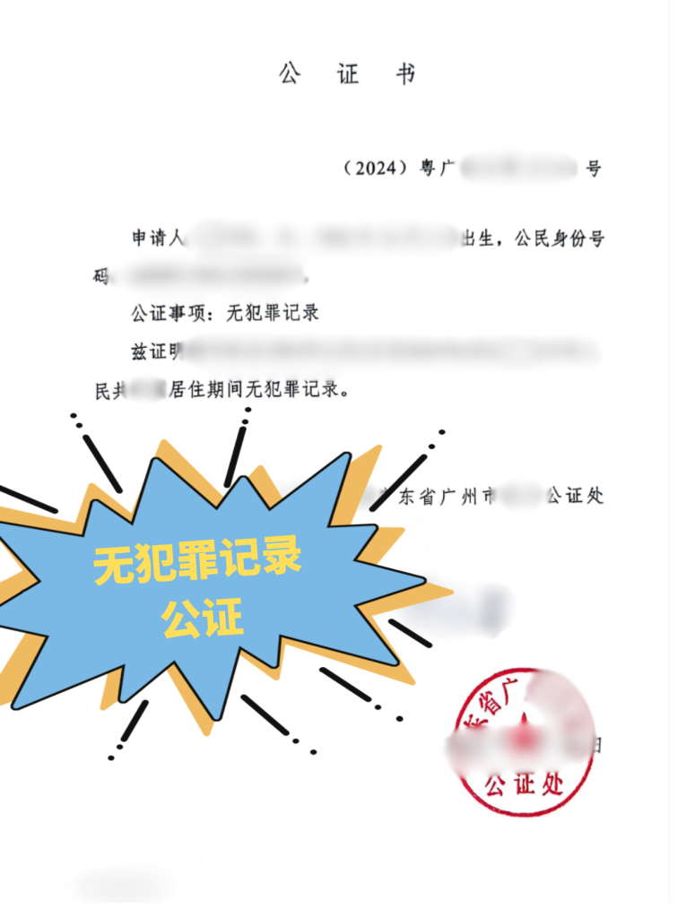 公证处无犯罪记录表格的重要性及其实际应用概览