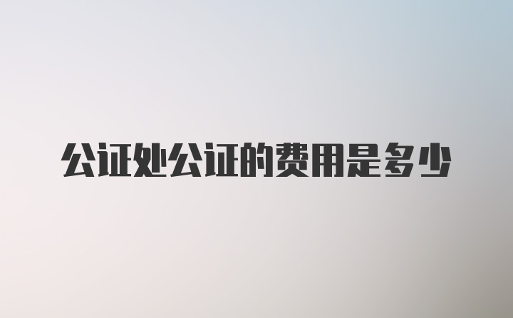 公证处公证费用详解，费用标准与计算方式一网打尽